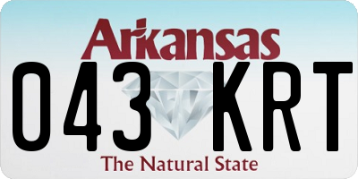 AR license plate 043KRT