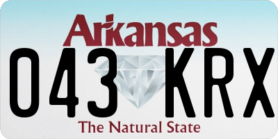 AR license plate 043KRX