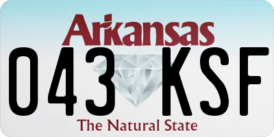AR license plate 043KSF