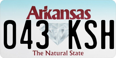 AR license plate 043KSH