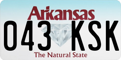 AR license plate 043KSK