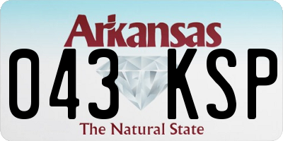 AR license plate 043KSP