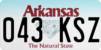 AR license plate 043KSZ