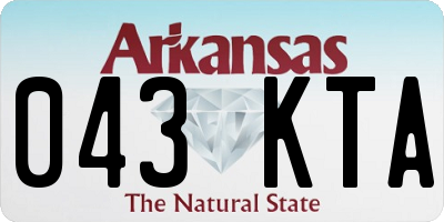 AR license plate 043KTA