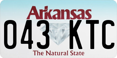 AR license plate 043KTC