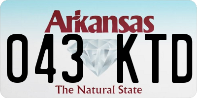 AR license plate 043KTD
