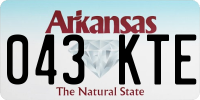 AR license plate 043KTE