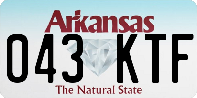 AR license plate 043KTF