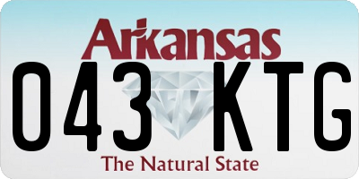 AR license plate 043KTG
