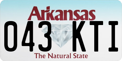 AR license plate 043KTI