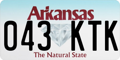AR license plate 043KTK