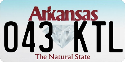 AR license plate 043KTL