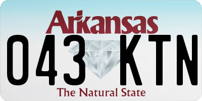 AR license plate 043KTN