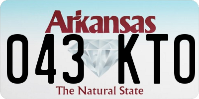 AR license plate 043KTO