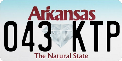 AR license plate 043KTP