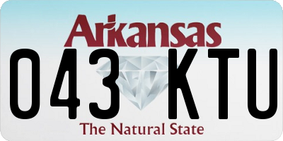 AR license plate 043KTU