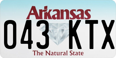 AR license plate 043KTX