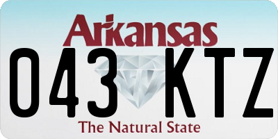 AR license plate 043KTZ