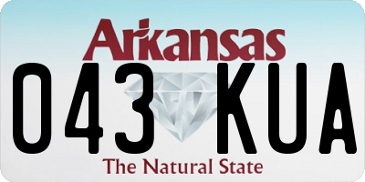 AR license plate 043KUA