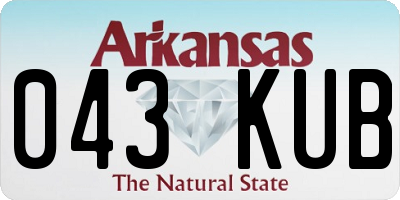 AR license plate 043KUB