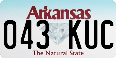 AR license plate 043KUC