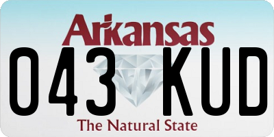 AR license plate 043KUD