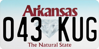 AR license plate 043KUG