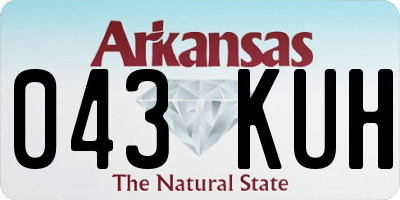 AR license plate 043KUH