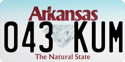 AR license plate 043KUM