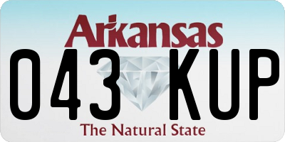 AR license plate 043KUP