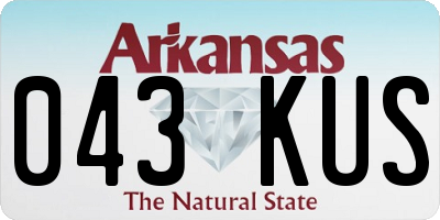AR license plate 043KUS