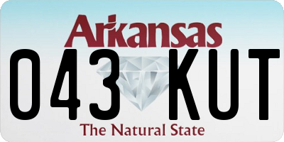 AR license plate 043KUT