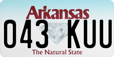 AR license plate 043KUU
