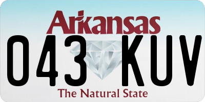 AR license plate 043KUV
