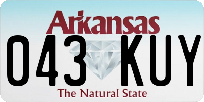 AR license plate 043KUY