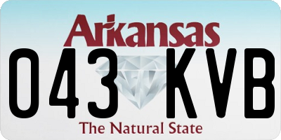 AR license plate 043KVB