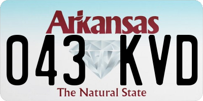 AR license plate 043KVD