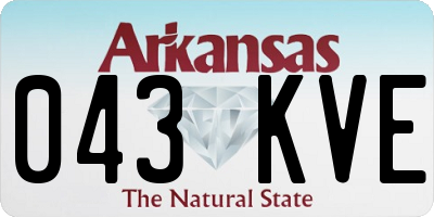 AR license plate 043KVE