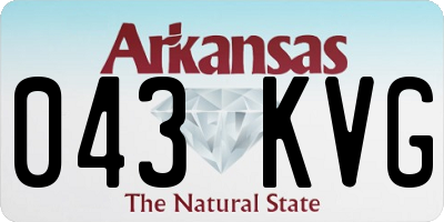 AR license plate 043KVG