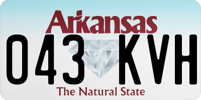 AR license plate 043KVH