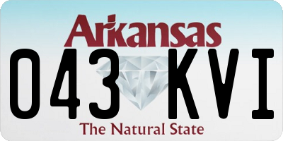AR license plate 043KVI