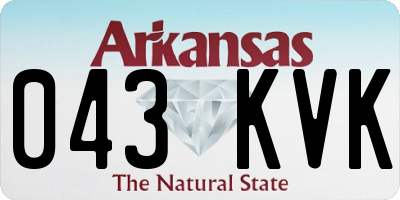AR license plate 043KVK