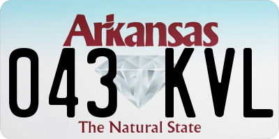 AR license plate 043KVL