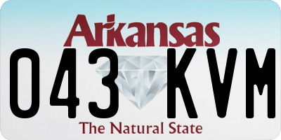 AR license plate 043KVM