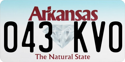 AR license plate 043KVO