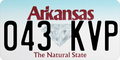 AR license plate 043KVP