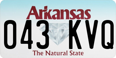 AR license plate 043KVQ