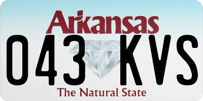 AR license plate 043KVS