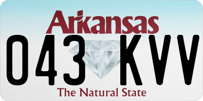 AR license plate 043KVV