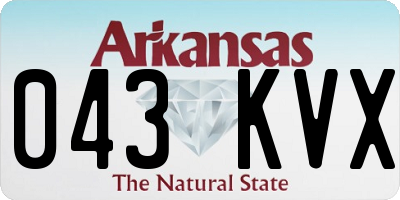 AR license plate 043KVX